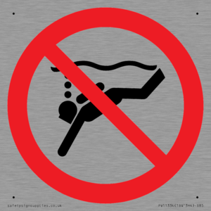 Prohibition: No sub-aqua diving